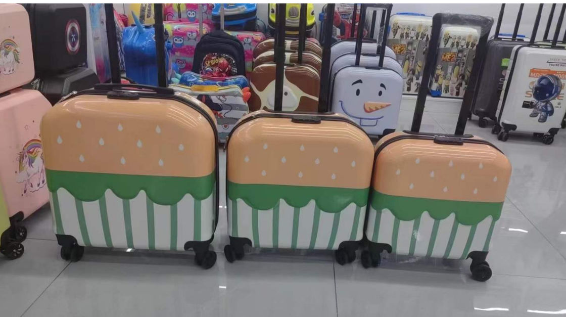 Cartone animato Cassa di carrello per bambini 18 pollici Valigetta Amico animale 3D Bagaglio degli studenti tridimensionale