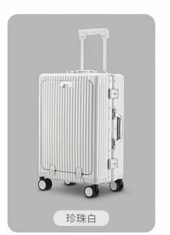 Best-seller customisato duraturo cassa del carrello ABS valigia apertura frontale doppia apertura portatile bagagli