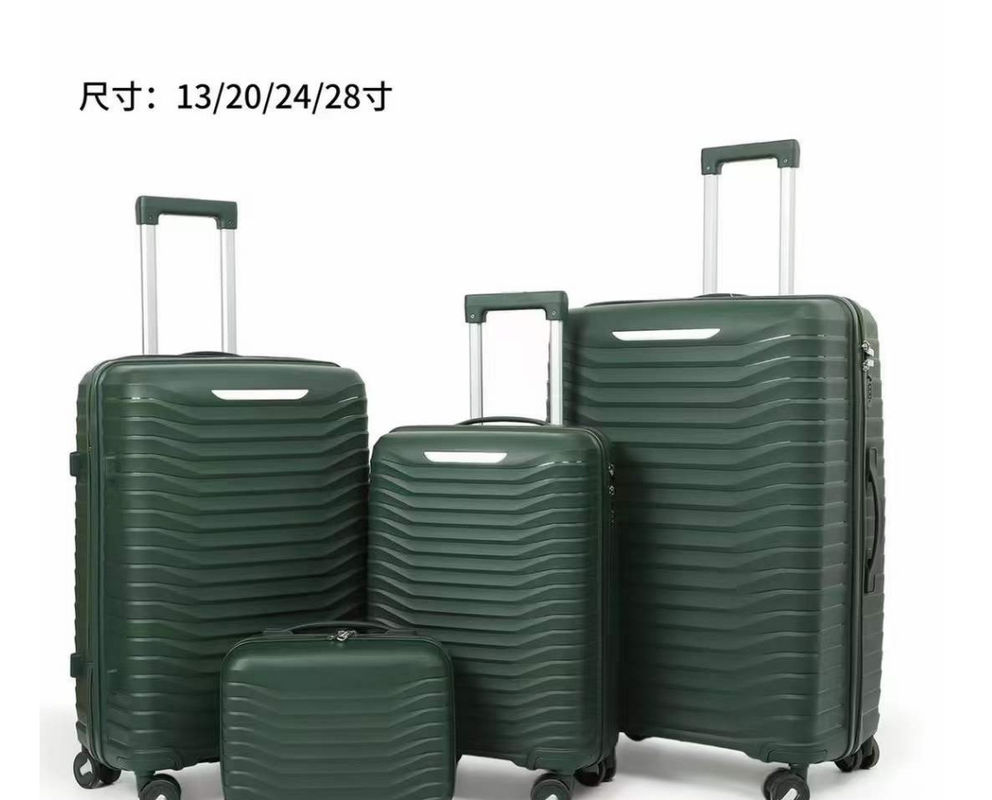 Hot Selling Popular Trolley Valigia Plastica Durable PP Baggage Set 4pcs Set Casse Trolley Con Ruote Spinner Per Uomini