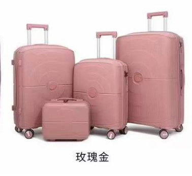 Moda bagaglio da viaggio ingrosso 3 pezzi PP spinner valigia bagagli duraturi custodie multi colori Pp set