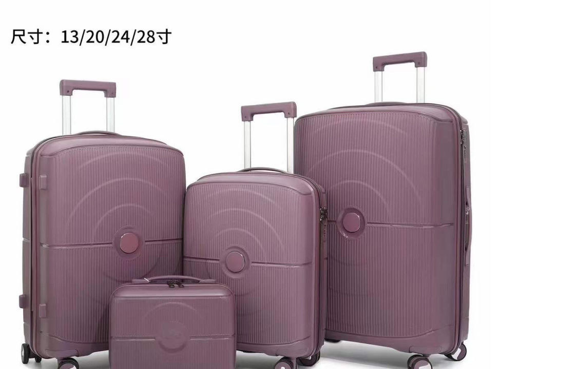 Set a 4 pezzi Valigie leggere portabili TSA Con serratura anti graffi Materiale PP Espandibile 20 24 28 pollici