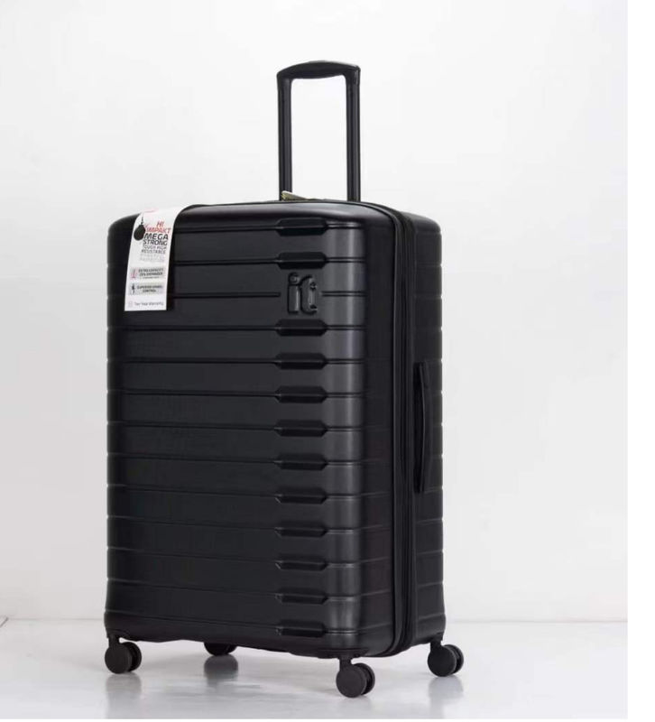 Nero PP indistruttibile Nuova valigia duratura borsa da viaggio 28 espandibile TSA blocco bagagli set per viaggio d'affari
