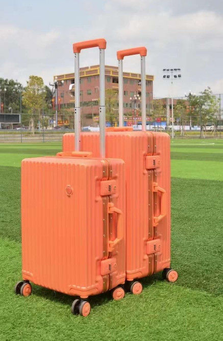 High-End Custom Travel Baggage Set 20' 24' 28' ABS PC Valigia in alluminio Bagaglio di lavoro