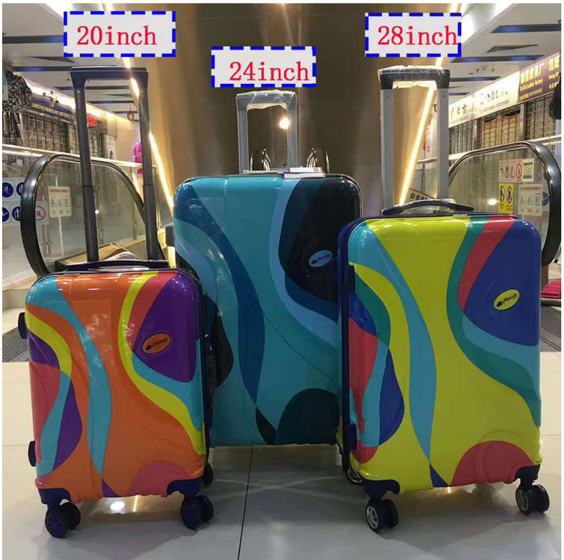 Classic Vintage ABS 3 Pieces Set Sacchetti di carrello Conchiglia dura Spinner di viaggio Set valigia