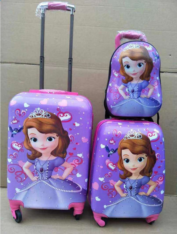 Borse per bambini di viaggio personalizzate per bambini con carrello di bagagli zaino per bambini con carrello di scuola