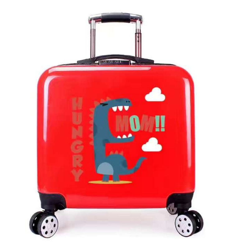 Bambini Bagaglio universale ruota cartone animato carrello scatola piccolo imbarco scatola di viaggio leggero bagaglio rimorchio