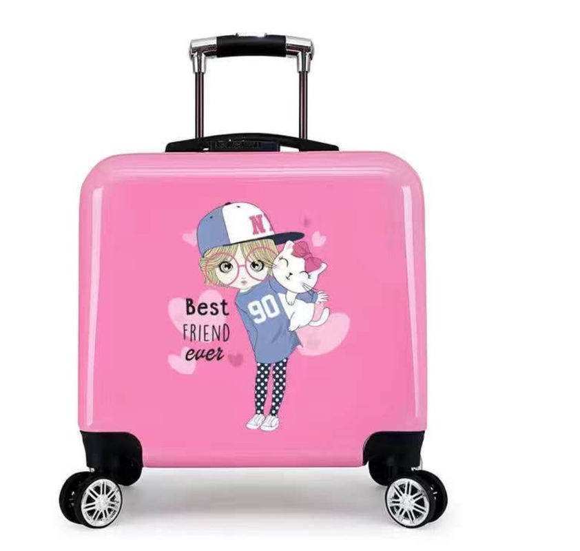 ABS PC Bagaglio Con Conchiglia Difficile Valigia Stampata Bagaglio Viaggiatore Per Bambini O Bambini