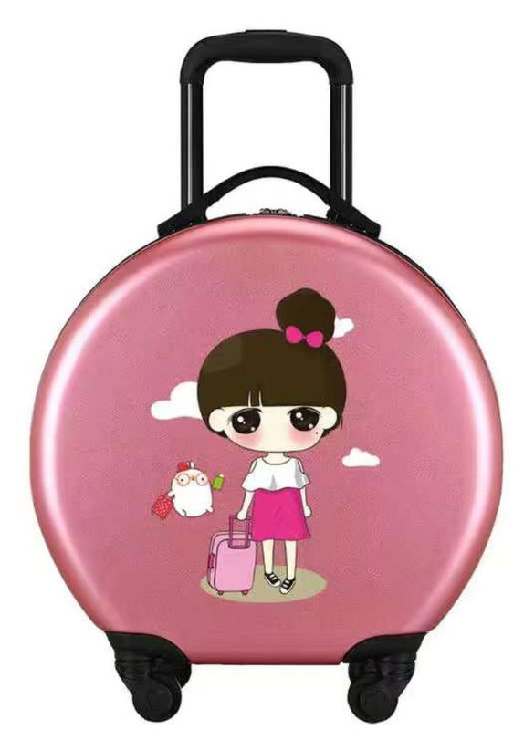 Disegno personalizzato Bambini carini Bagaglio ABS+PC Bambini Valigie 18 pollici Carry On Trolley Borse da viaggio per bambini