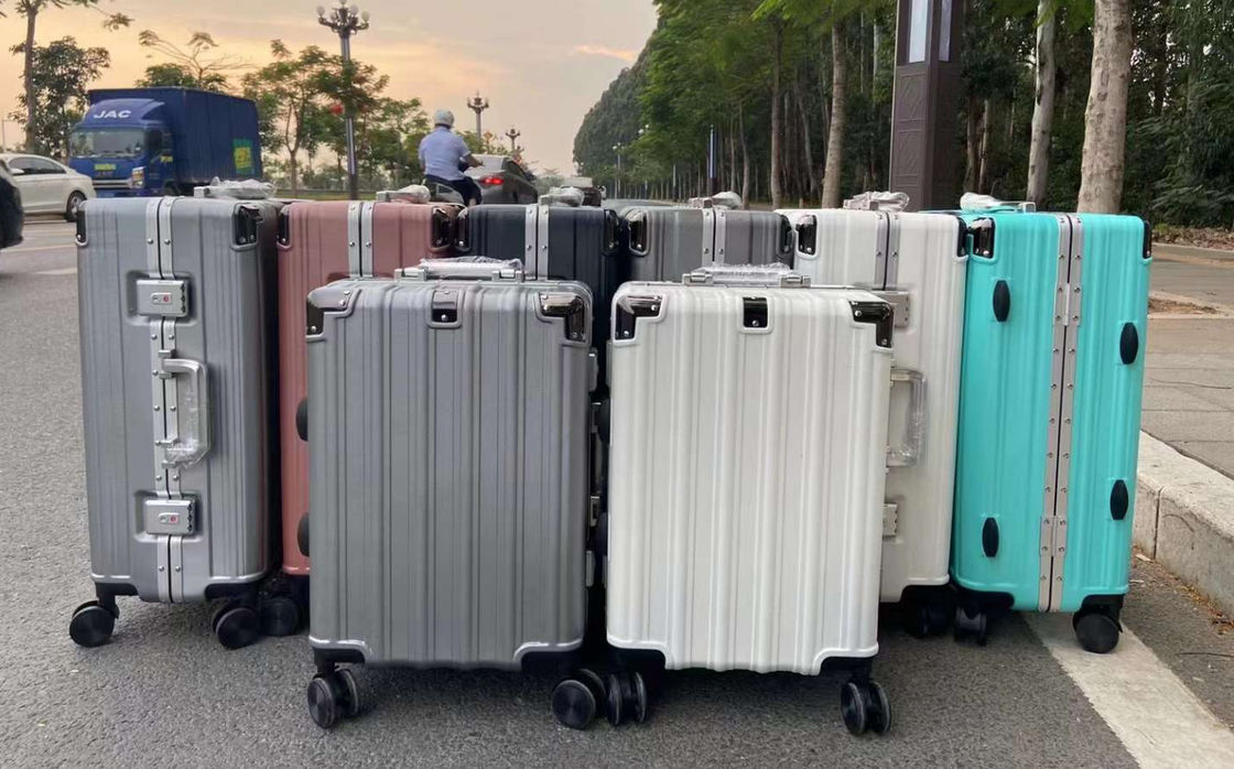Nuovo bagaglio con le ruote per il lato rigido bagaglio verticale valigia rotabile leggero per il viaggio vacanza