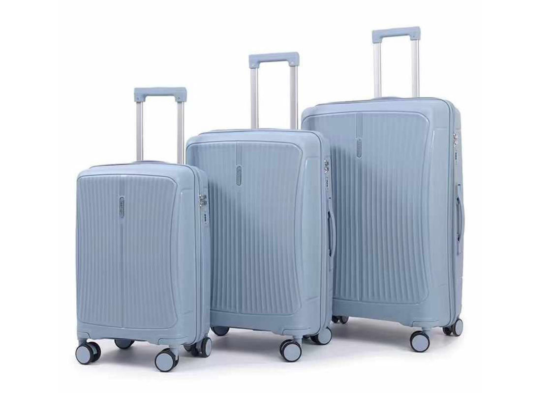 Corrispondenza Colore Standard Dimensione 20 24 28 Inch Hard Suitcase Set Travel Cabin Bag Carry On Lightweight 3 Piece PP Trolley Lugga
