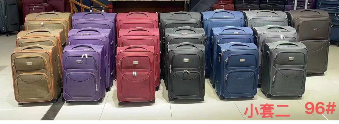 Carry-On 3 Pcs Baggage Set Spinner Softshell Lightweight Softside Customizable Suitcase con 4 ruote rotanti Spinner
