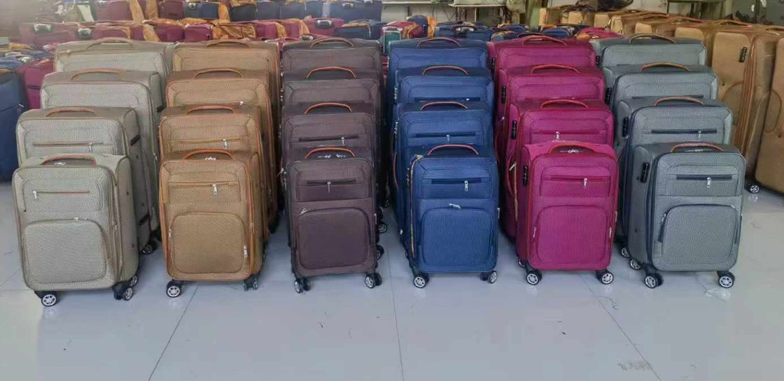 Bagaglio in nylon/poliestere di grande capacità, bagaglio in carrello in stile classico, bagaglio a chiave TSA, bagaglio da viaggio di moda